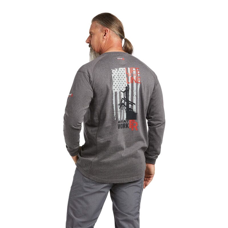 Ariat Men’s FR Air Life On The Line T-Shirt - 10035555 - J.L. Matthews Co., Inc.