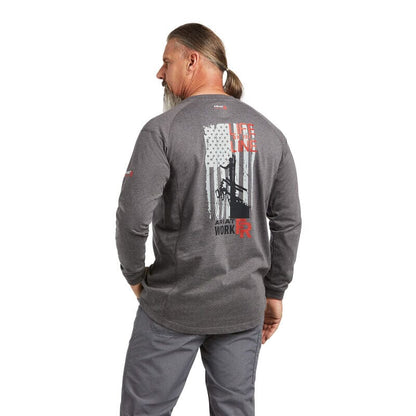 Ariat Men’s FR Air Life On The Line T-Shirt - 10035555 - J.L. Matthews Co., Inc.