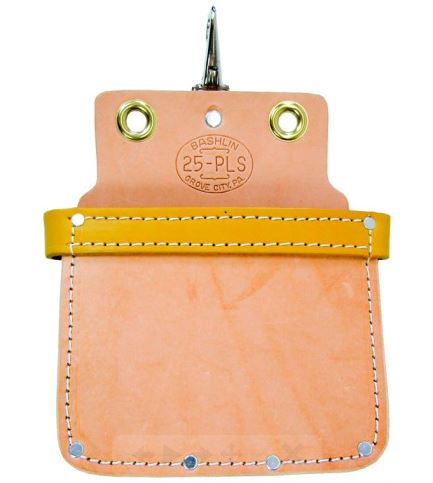 Bashlin Leather Bolt and Nut Bag w/ Reinforced Top - 25PLS - J.L. Matthews Co., Inc.