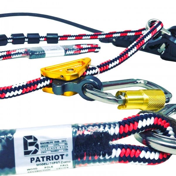 Bashlin Patriot Work Positioning Lanyard Fall Restraint Gear - 76PAT - J.L. Matthews Co., Inc.