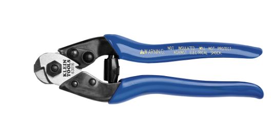 Klein Heavy-Duty Cable Shears, Blue, 7 1/2-Inches - 63016 Cutters Klein Tools 