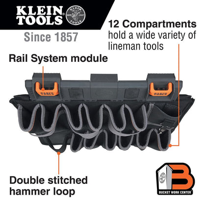 Tool Apron Module, Rail System- BC502C Buckets Klein Tools 