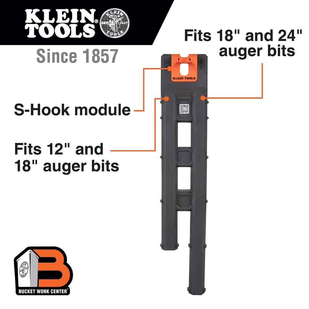 Klein Auger Bit Storage Module, S-Hook BC507S Auger Bits Klein Tools 