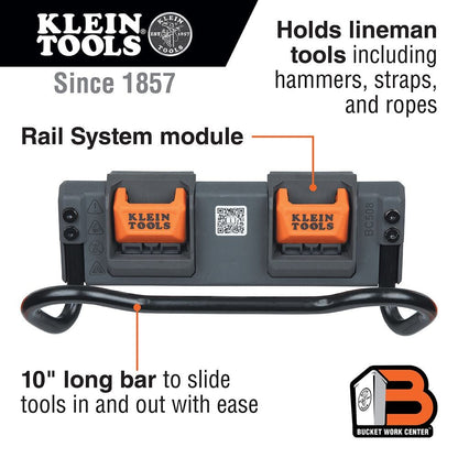 Utility Bar Storage Module, Rail System- BC508C Buckets Klein Tools 