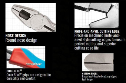 Channellock 9.5" XLT™ Round Nose Linemen’s Pliers - 369CB - DISCONTINUED - J.L. Matthews Co., Inc.