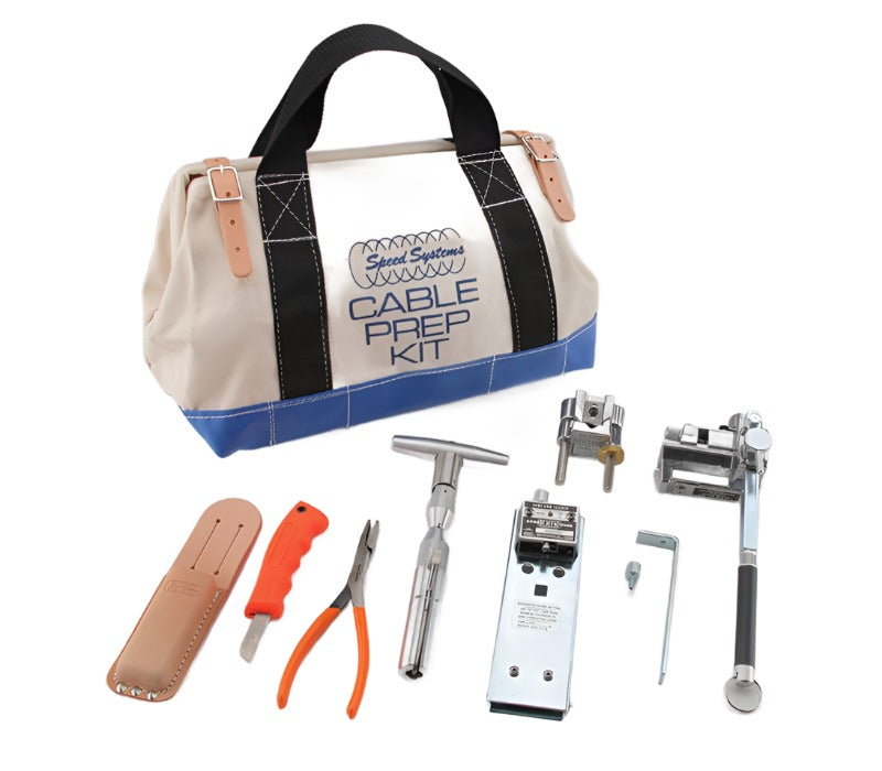 Speed Systems Cable Prep Kit Termination Kit with Multiple Tool and Canvas Bag