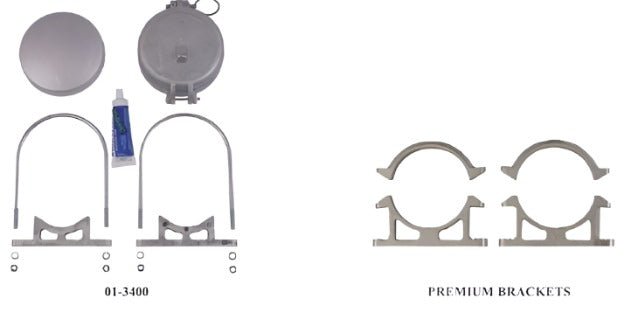 Hastings 6" Hot Stick Canister Kit W/Premium Brackets - 01 - 3400 - P - J.L. Matthews Co., Inc.