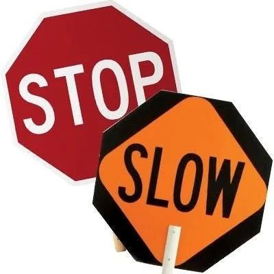 J.L. Matthews Stop/Slow Paddle 18" - FLH1812 - J.L. Matthews Co., Inc.