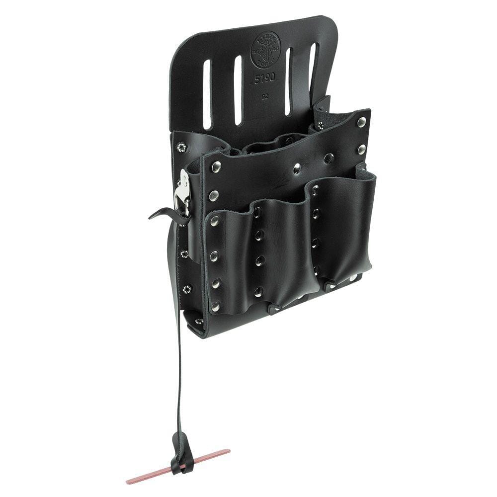 Klein 10-Pocket Linemen Tool Pouch Leather Tool Bags 5190