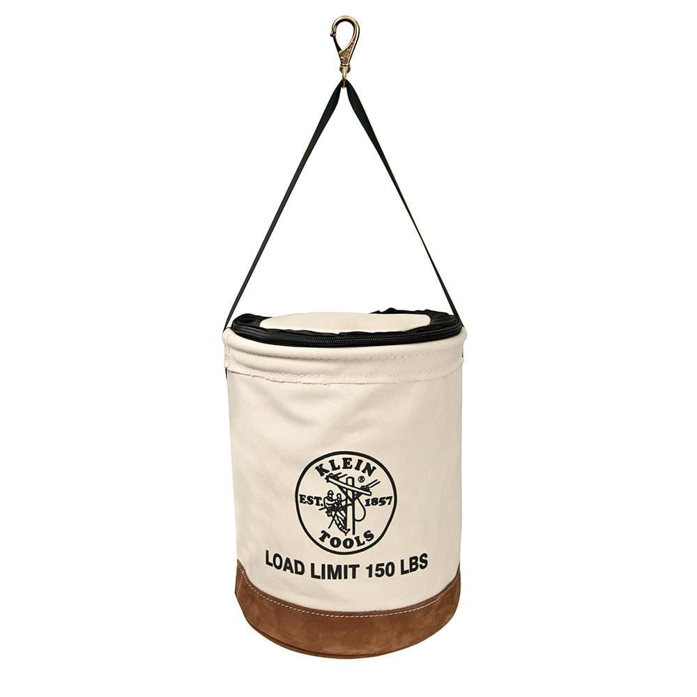 Klein 17" Top Closing Canvas Bucket Tool Storage - 5104CLR17