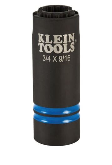 Klein 3 - in - 1 Slotted Impact 12 - Point Socket - 66031 - J.L. Matthews Co., Inc.