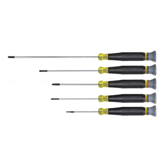 Klein 5 - Piece Electronics Screwdriver Set - 85614 - DISCONTINUED - J.L. Matthews Co., Inc.