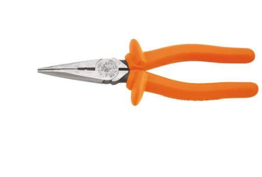Klein Insulated 8" Long Nose Pliers - D203 - 8 - INS - J.L. Matthews Co., Inc.