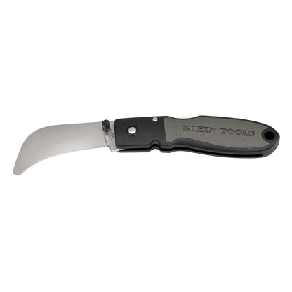 Klein Lightweight Lockback Skinning Knife 2 - 5/8'' Hawkbill Blade Rounded Tip - 44005R