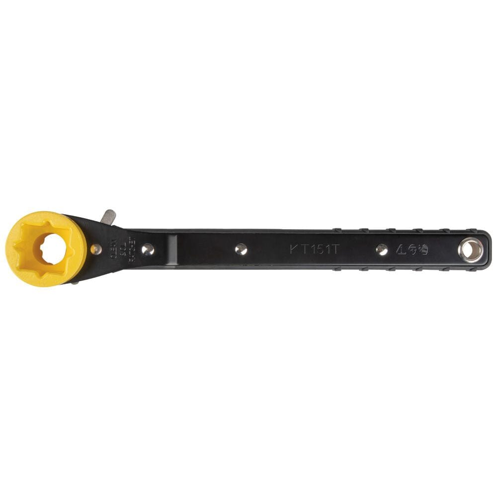 Klein Lineman's Wrench 4 in 1 Ratcheting Wrench Tool - KT151T - J.L. Matthews Co., Inc.