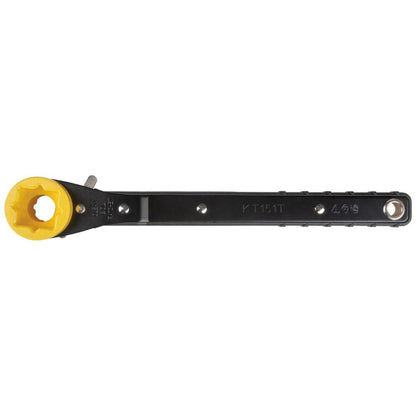 Klein Lineman's Wrench 4 in 1 Ratcheting Wrench Tool - KT151T - J.L. Matthews Co., Inc.