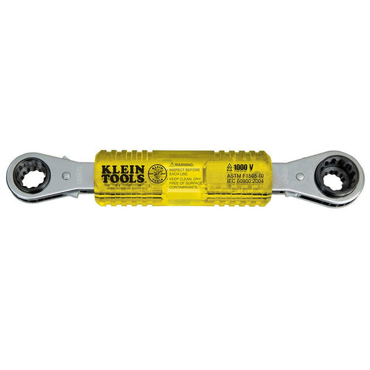 Klein Lineman's Insulating 4 - in - 1 Box Wrench - KT223X4 - INS - J.L. Matthews Co., Inc.