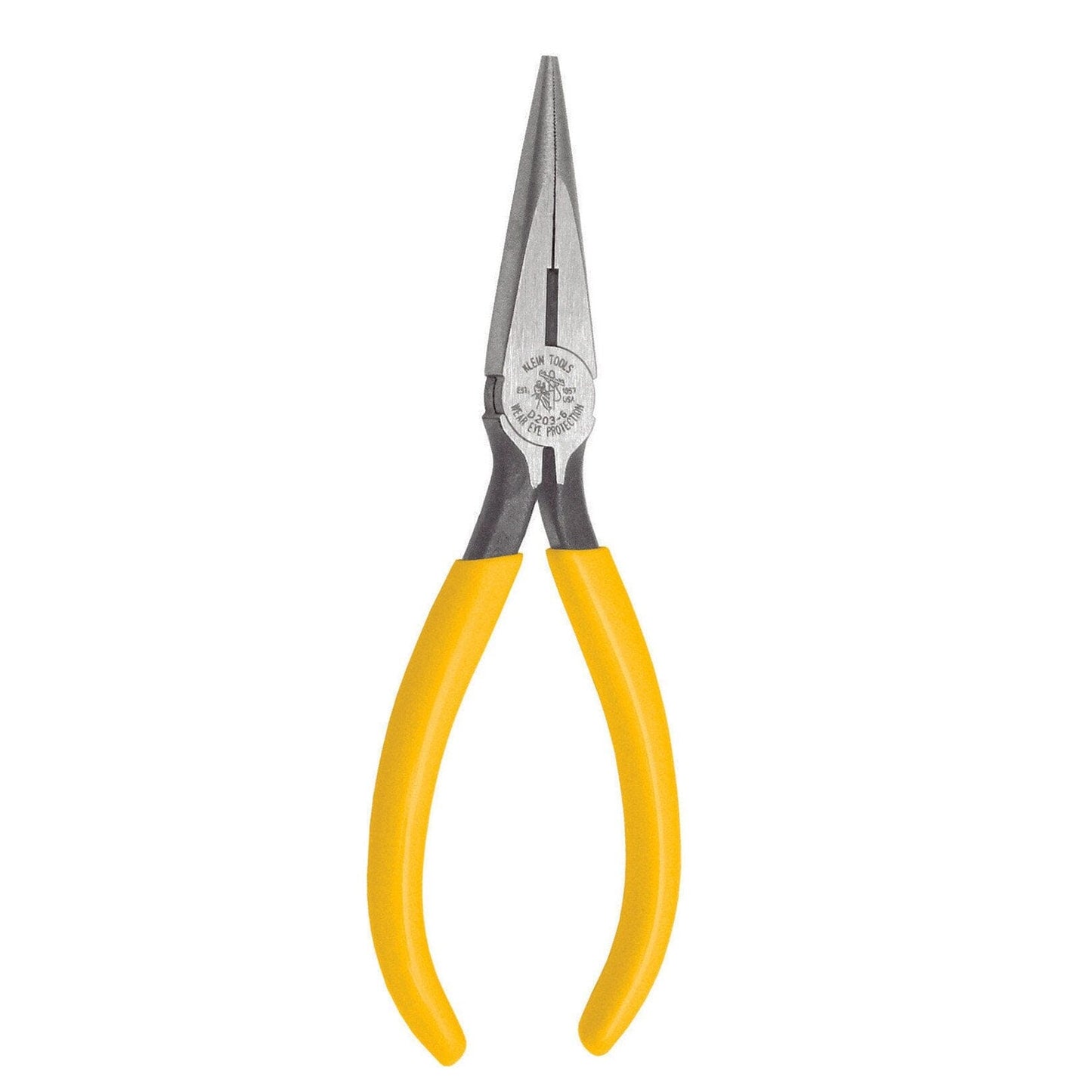 Klein Pliers, Long Nose Side - Cutters with Spring, 7 - Inch - D203 - 7C - J.L. Matthews Co., Inc.