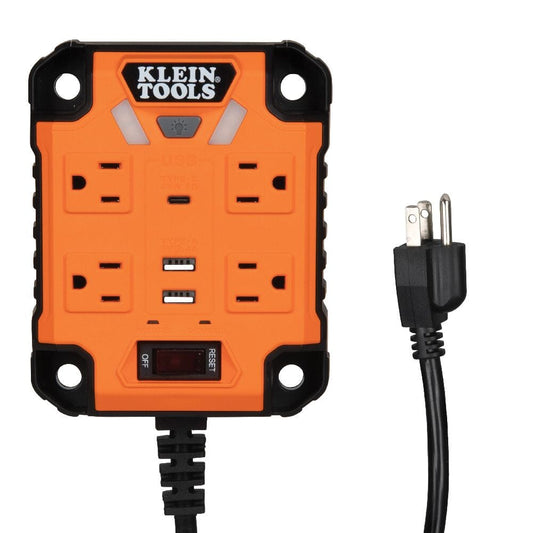 Klein PowerBox 1, Magnetic Power Strip w/Integrated LED Lights 29601