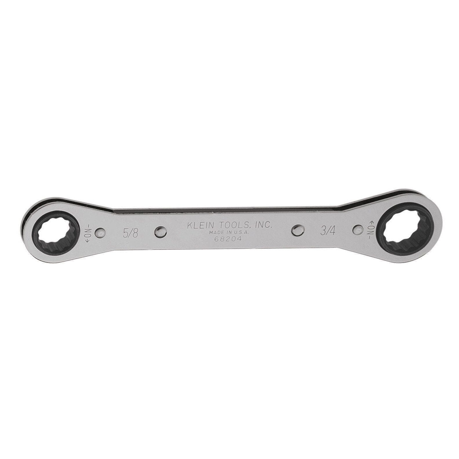 Klein Ratcheting Box Wrench - 5/8" X 3/4" - 68204 - J.L. Matthews Co., Inc.