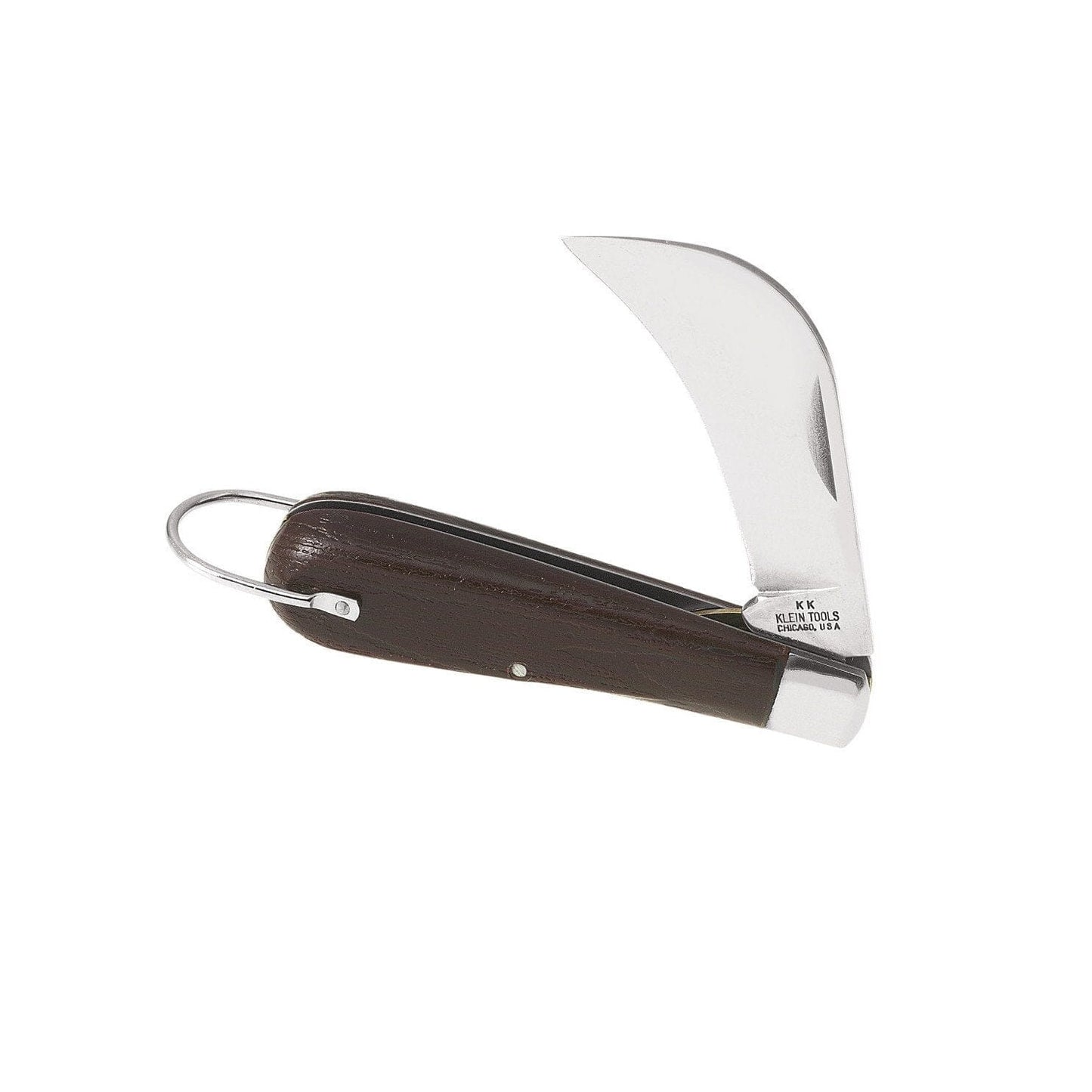 Klein Skinning Knife Carbon Steel 2 - 5/8'' Sheepfoot Slitting Blade - 1550 - 4