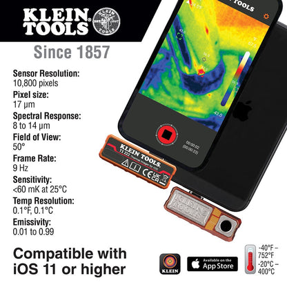 Klein Thermal Imager for iOS Devices - TI222 - J.L. Matthews Co., Inc.