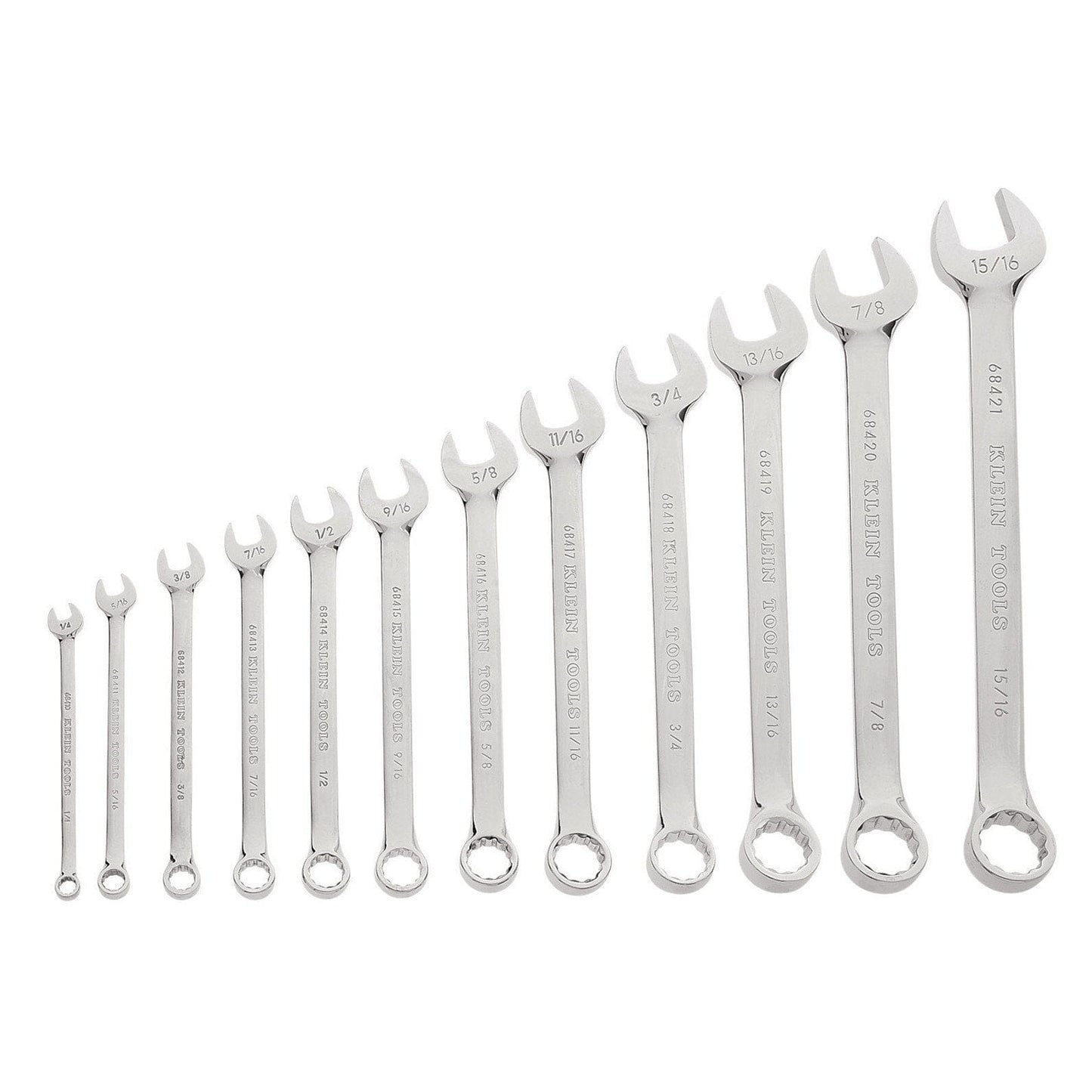 Klein Wrench Set 12 - Piece Combination Lineman Wrench Kit - 68404 - J.L. Matthews Co., Inc.