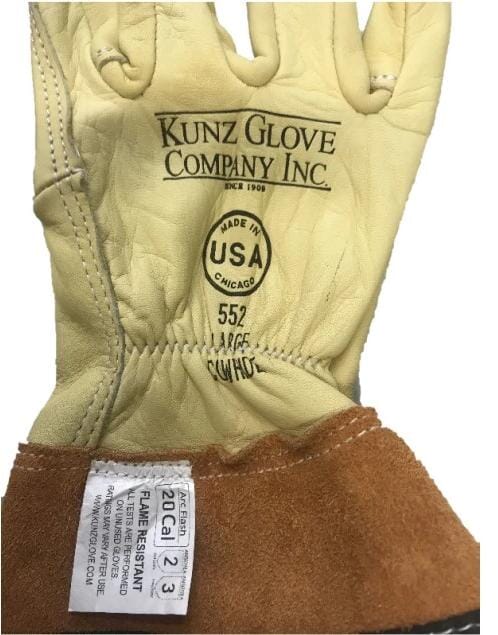 Kunz Cuff Cowhide Glove Drivers Gauntlet Gloves - 552