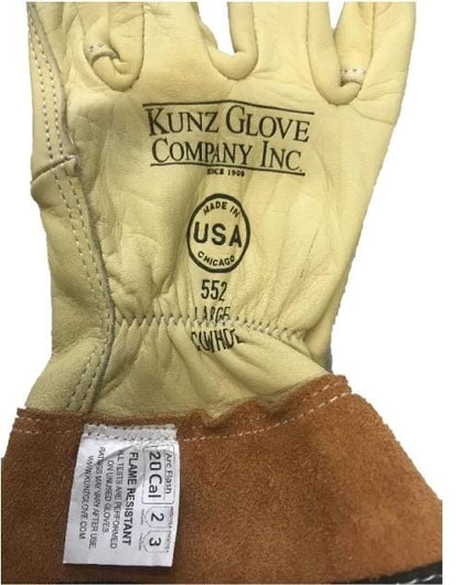 Kunz Cuff Cowhide Glove Drivers Gauntlet Gloves - 552