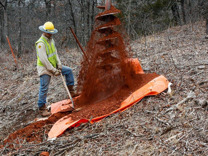 Lewis Manufacturing Rowdy's Dirtball Jobsite Debris Tarp w/V - Notch - RDB - 7x7 - 22v - J.L. Matthews Co., Inc.