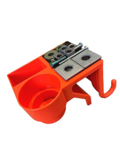 Line Work Bucket 4N1 Tool Organizer W/ Multi-size cupholder 