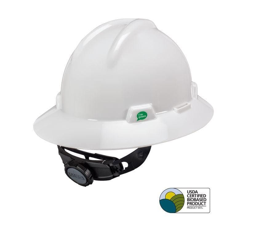 MSA Full Brim Hard Hat with Ratchet Suspension - 475366/475369 - J.L. Matthews Co., Inc.