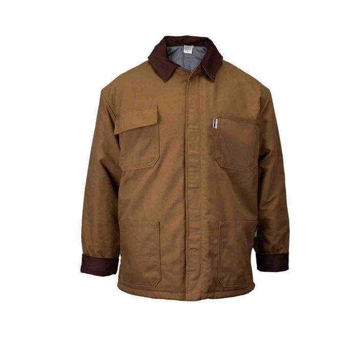 NSA Union Line HRC 4 Chore Coat Quilt Lining Brown Duck Jacket