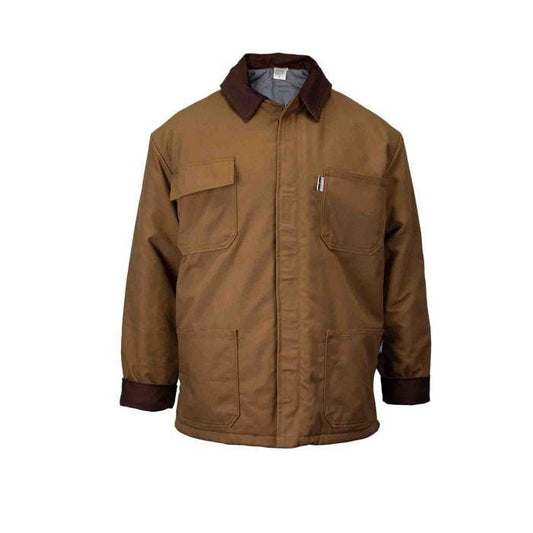 NSA Union Line HRC 4 Chore Coat Quilt Lining Brown Duck Jacket