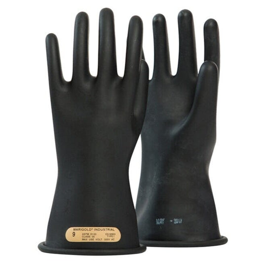 OEL Class 00 Rubber Gloves 11" Insulating Hand Gloves - IRG-00-11-B