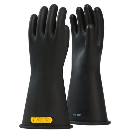 OEL 14" Industrial Gloves Class 2 Insulating Rubber Gloves - IRG-2-14-B