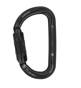 Petzl Am'D Ball Lock Carabiner D-shape Connector - M34A BL