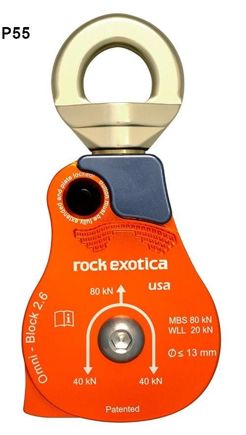 Rock Exotica Omni - Block 2.6" Single Pulley - P55 - J.L. Matthews Co., Inc.