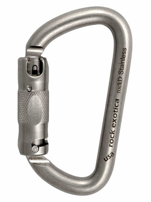 Rock Exotica RockD Stainless Steel Carabiner Auto Lock - C2SA - J.L. Matthews Co., Inc.