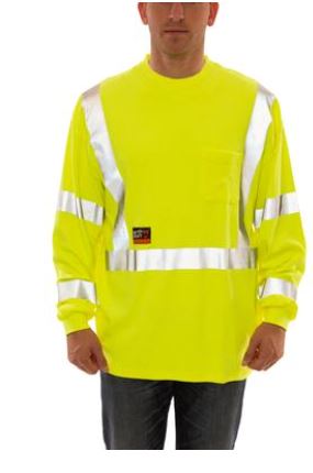 Tingley Job Sight FR T-Shirt Class 3 Long Sleeve Work Shirt- S85522-XL