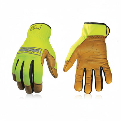 Youngstown Cut Resistant Safety Lime Hybrid Gloves-12-3190-10